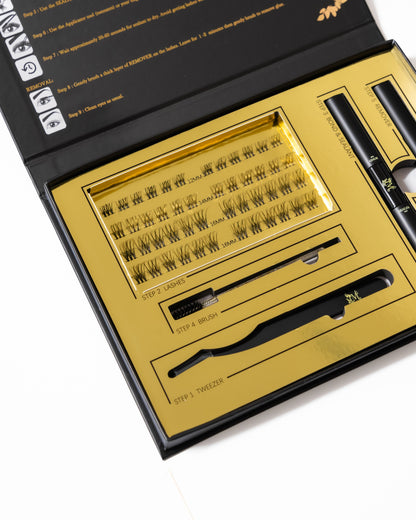 Classic Chic DIY Lash Extensions Kit - Natural Cluster Lashes